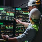 Operator supervising HMI systems on the plant floor. Real Capability